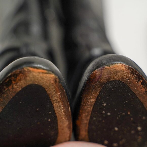 Miu Miu Knee High Kitten Heel Boots - Picture 9 of 15